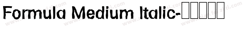 Formula Medium Italic字体转换